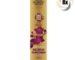 8x Packs Gonesh Extra Rich Black Orchid Incense Sticks | 20 Sticks Per Pack - $18.32