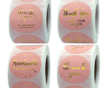 Pink gold stamping round sticker labels thumb155 crop