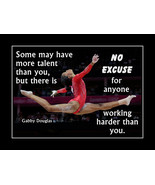 Inspirational Gabby Douglas Gymnastics Motivation Quote Poster Print Wal... - $22.99+