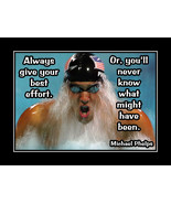 Inspirational Phelps Swim Motivation Poster Print Swimmer Birthday Gift ... - $22.99+