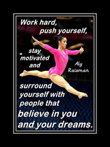 Inspirational Aly Raisman Gymnastics Motivation Quote Poster Print Gift Wall Art - $22.99 - $39.99