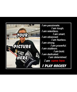 Rare Inspirational Hockey Poster, Unique Personalized Custom Motivationa... - $29.99+