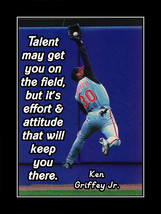 Inspirational Griffey Jr Baseball Motivation Quote Poster Print Wall Art... - £18.16 GBP+