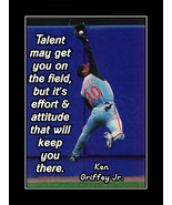 Inspirational Griffey Jr Baseball Motivation Quote Poster Print Wall Art... - £18.07 GBP+