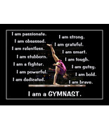 Inspirational Gymnastics Motivation Confidence Photo Quote Poster Print ... - £18.18 GBP+