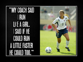 Mia Hamm Inspirationall Soccer Motivation Quote Poster Print LIKE A GIRL  - £18.09 GBP+