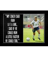 Mia Hamm Inspirationall Soccer Motivation Quote Poster Print LIKE A GIRL  - £18.08 GBP+