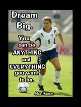 Mia Hamm Inspirational Soccer Motivation Poster Print Quote Wall Art Gift - £18.49 GBP+