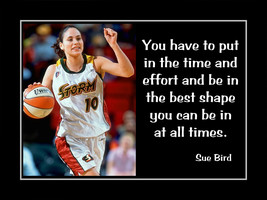 Inspirational Sue Bird Basketball Motivation Quote Poster Print Gift Wal... - $22.99+