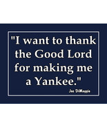 New York NY Yankees Poster Print Joe DiMaggio Yankee Quote Wall Art Fan ... - £18.07 GBP+