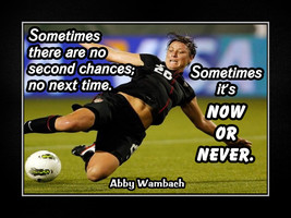 Rare Inspirational Abby Wambach Soccer Motivation Poster Print, Unique Gift - $19.99+