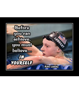 Inspirational Swimming Motivational Quote Poster Print Ledecky Swim Wall... - £18.11 GBP+
