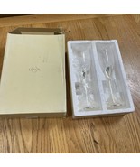 LENOX Champagne Heart Flute Pair ~ Wedding Promises W/ Orig (Shelf Worn)... - $8.99