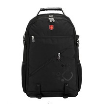Swiss Waterproof OxBlack Men&#39;s Backpack 18 inch laptop bags Large capacity multi - £79.69 GBP
