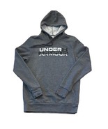 Under Armour Men&#39;s Fleece Hoodie Sweatshirt Size Small Loose Fit Gray Logo - £22.19 GBP