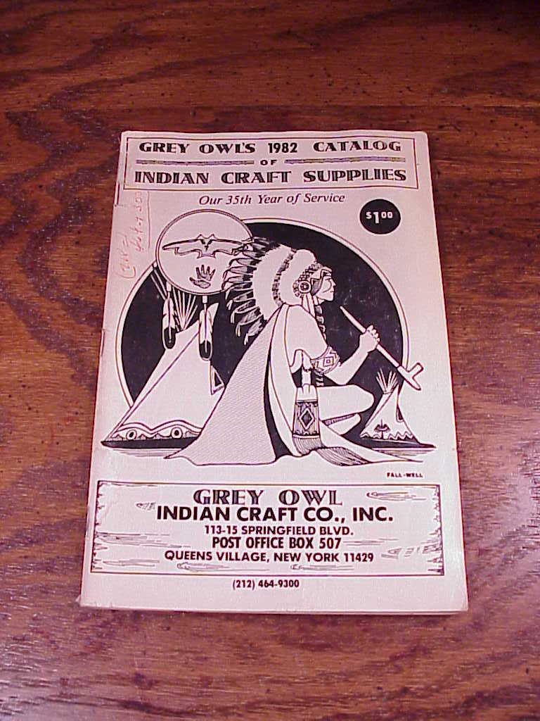 Primary image for Grey Owl's 1982 Indian Craft Supplies Catalog, 174 pages