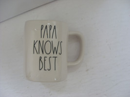 Rae Dunn Artisan Collection Magenta Papa Knows Best Coffee Tea Soup Mug Cup - £10.10 GBP