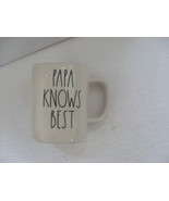 Rae Dunn Artisan Collection Magenta Papa Knows Best Coffee Tea Soup Mug Cup