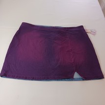 Wild Fable Women's Purple Coated Cotton Blend Pull-On Skirt Size 24W image 9