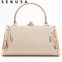 SEKUSA ld evening bags female    clutches bridal handbags for bucket s party din - £78.79 GBP