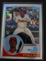 2018 Topps Chrome #83T-20 Nick Williams 1983 35TH Anniversary RC Baseball Card - £0.74 GBP