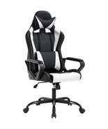 High-Back Gaming Chair PC Office Chairs Computer Racing Chair PU Desk Ta... - $147.42 CAD