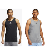 Mens adidas 3G Aeroready Performance Tank Top - BLACK &amp; GRAY - 2XL &amp; XL ... - £16.43 GBP