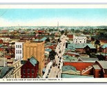 Birds Eye View East State Street Trenton New Jersey NJ UNP WB Postcard O17 - $7.87