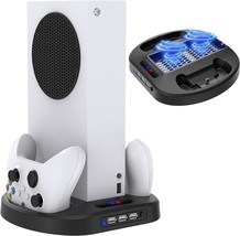 Xbox Series S Controllers Vertical Charging Stand With Cooling Fan, 3 Us... - £34.60 GBP