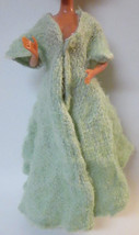 Vintage Barbie Handmade? Coat Robe Full Length Mint Green Read Description - £11.73 GBP