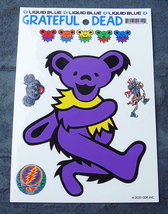 Grateful Dead Dancing Bears Outside  Window Sticker Set Deadhead  Car Decal - $5.99