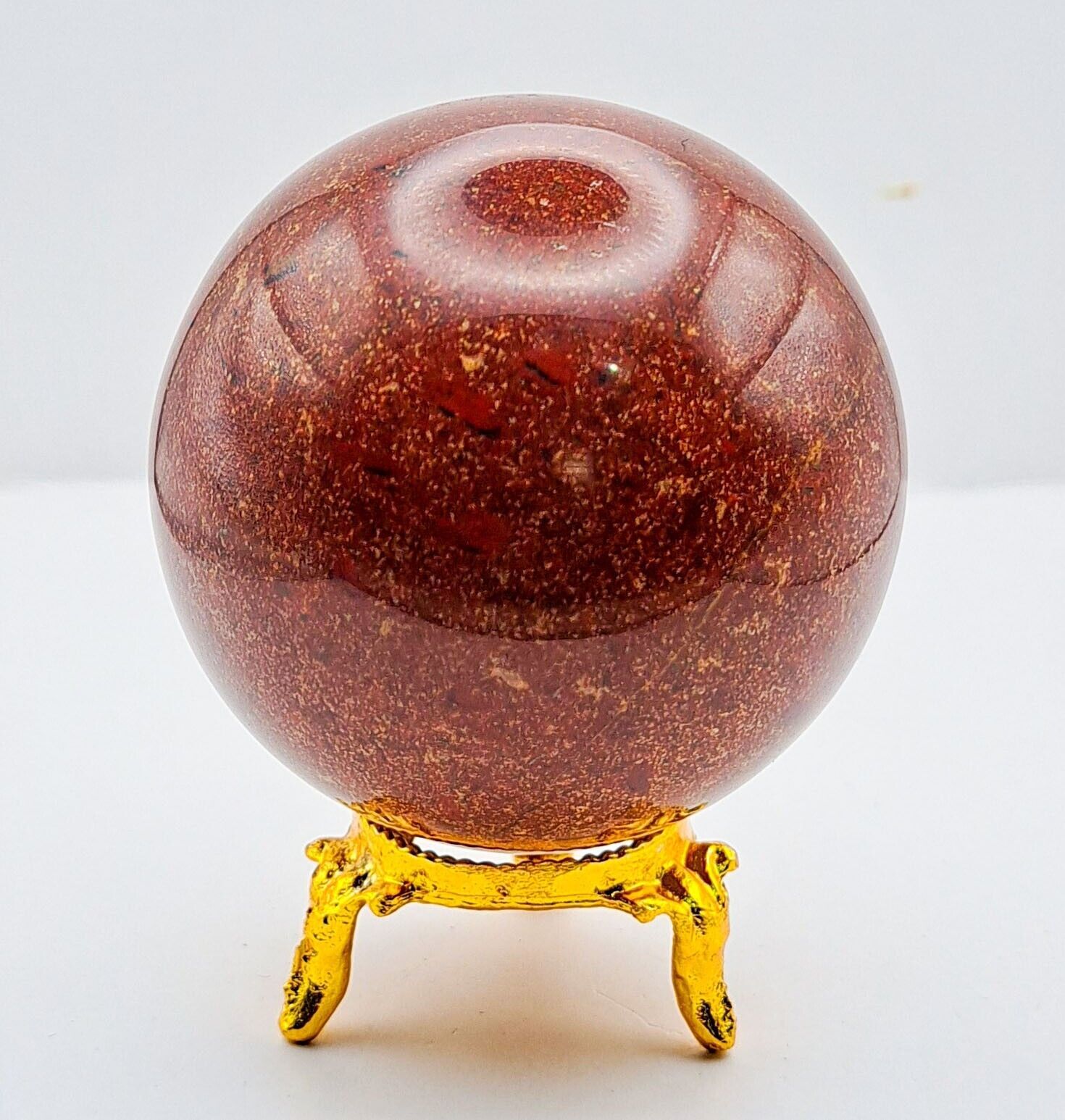 293g 60mm Red Jasper Sphere Quartz Healing Ball + Stand - $34.60