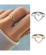 [Jewelry] Best Friend Heart Ring for Friendship Gift - $8.49 - $15.99