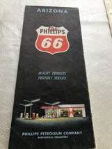 1961 Phillips Petroleum Company 66 Road Map: Arizona NOS Good Condition - £3.92 GBP