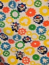 Vintage Disney Mickey Mouse Dundee Toddler Crib Sheet Fitted Top Sheet - $31.28