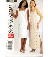 See &amp; Sew 3880 Misses Sun Dress Butterick SizeA 8, 10, 12 A-Line UNCUT - £3.16 GBP