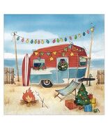 2 Packs Cocktail Napkins Camping At The Sea Paper Napkins 40 Counts 5” X 5” - $27.53 CAD