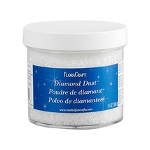 FloraCraft Diamond Dust Glitter Plastic Jar, 14-Ounce  - £35.96 GBP