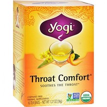 Yogi Tea Herbal Teas Throat Comfort 16 tea bags - £6.85 GBP