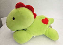 2023 Animal Adventure Dinosaur Green Red Heart Plush Stuffed Animal - £23.72 GBP