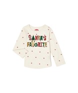 Holiday Time Baby and Toddler Girls Holiday T-Shirt with Long Sleeves Si... - $291.72 MXN