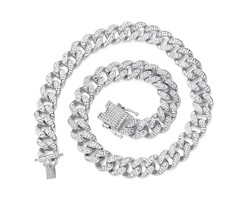 13mm Cuban Link Chain for Mens Women Heavy Strong - £40.68 GBP
