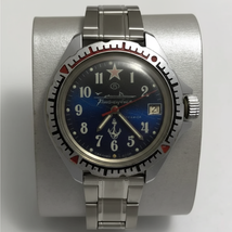 Vintage Mens Watch Vostok Amphibia Sector Dial Barrel Case USSR 18 Jewel... - $250.00