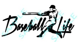 Baseball Life Car Decal NEW Long Lasting Outdoor Vinyl - $57.10 MXN