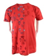 American Apparel Red Skulls Casual Thinking 100% Cotton Short Sleeve T S... - £15.92 GBP