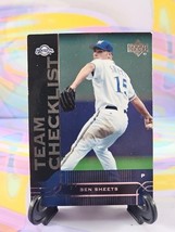2005 Upper Deck Baseball | Team Checklist Ben Sheets Brewers #486 - $0.99