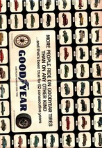 1967 Goodyear Tires 52 years of automobiles 1915-1966 vintage art print ... - $24.11