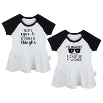 Pack of 2, Pretty Eyes Chubby Things Funny Infant Baby Girls Princess Dress - £18.09 GBP