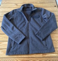Marmot Men’s Full zip Wool Jacket size L Grey AG  - $28.61