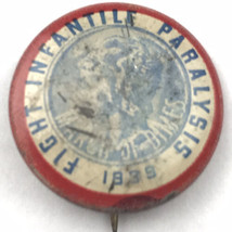 March Of Dimes 1939 Fight Infantile Paralysis Vintage Pin Button Pinback 30&#39;s - £7.83 GBP